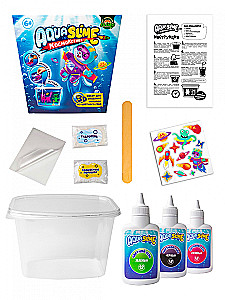 Średni zestaw do tworzenia figurek z kolorowego żelu - Aqua Slime