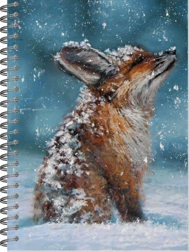 Sketchbook – Snowy Fox, A5, 60 sheets, unlined