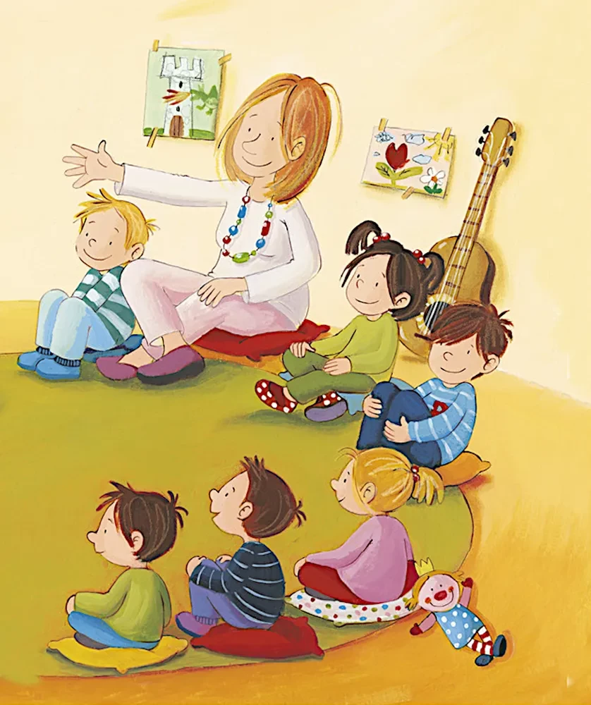 Aš augu kartu su Maksu. Maksas eina į darželį