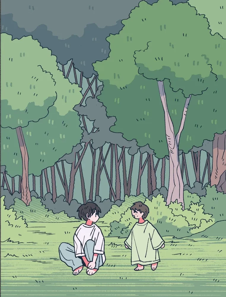 Dame from the Forest. Webtoon Coloring Book