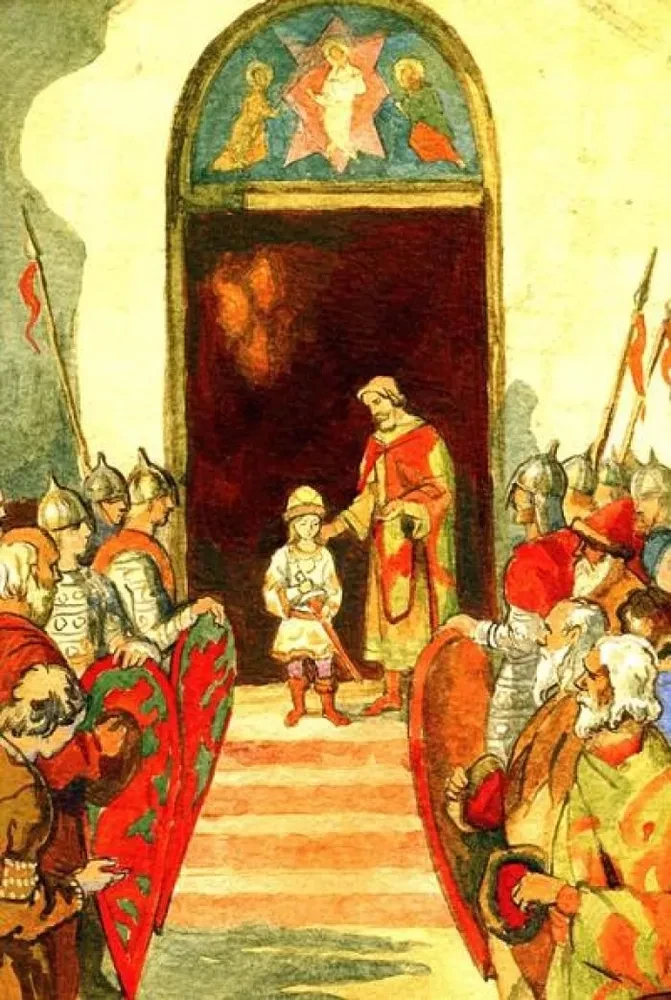 Das Leben des heiligen rechtschaffenen Alexander Newski erzählt für Kinder