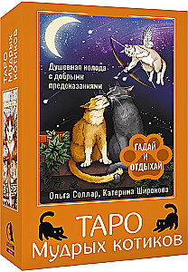 Tarot Cards - Wise Kitties Tarot. A soulful deck with kind predictions. Guess and relax (78 cards + guide)
