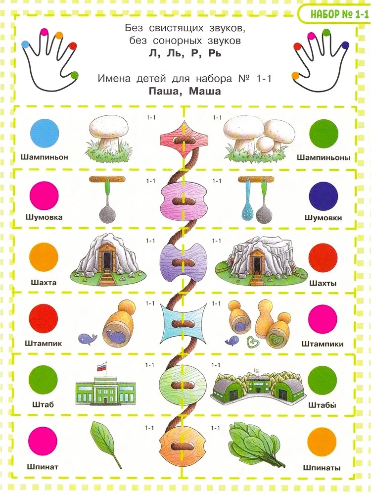 Speech Therapy Lacing: Hissing Sounds Š, Šč, Ž, Č