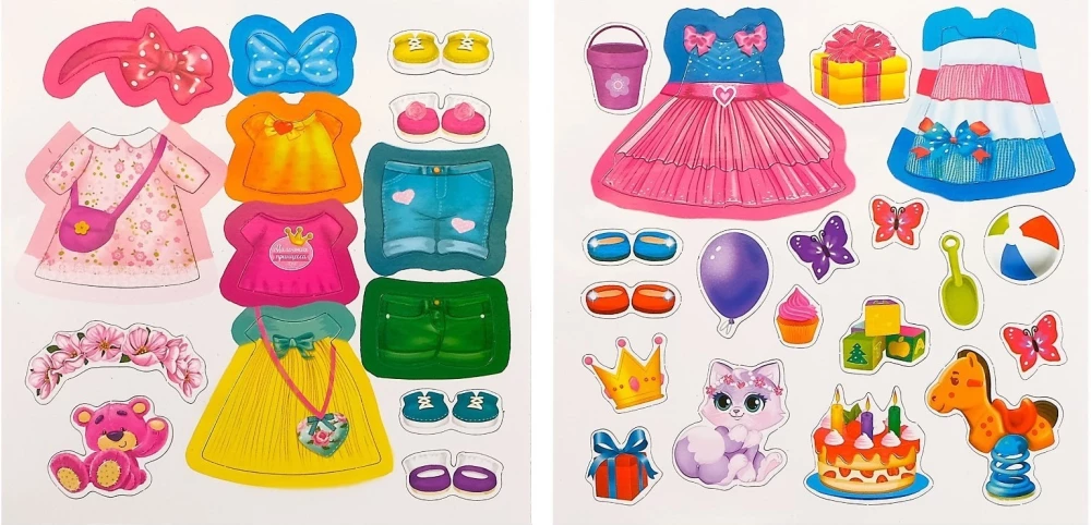 Magnetinė knygelė-žaislas. Aprenk lėlytę