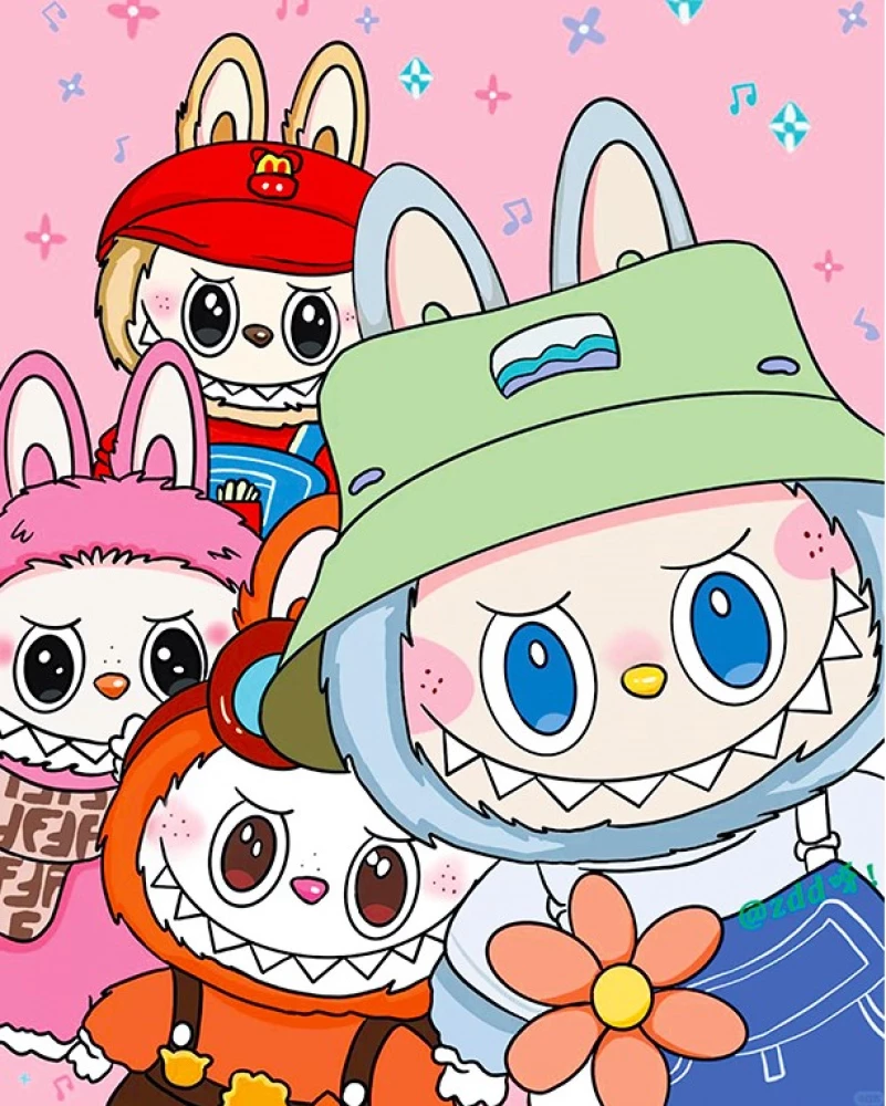 Алмазная мозаика - Зубастик, 23x30 см