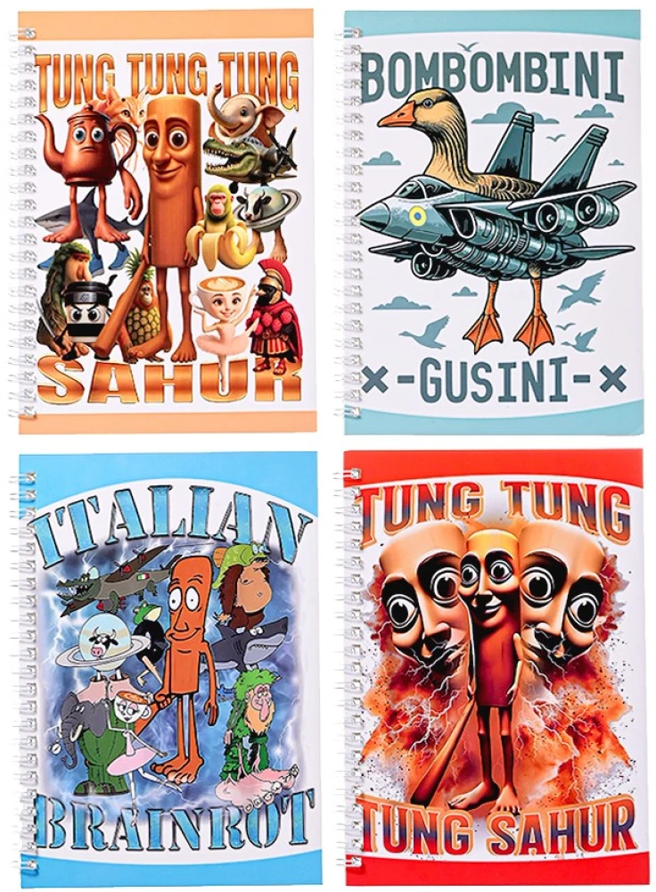 Notepad - Italian Memes, 60 sheets, lined, assorted