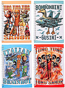 Notepad - Italian Memes, 60 sheets, lined, assorted