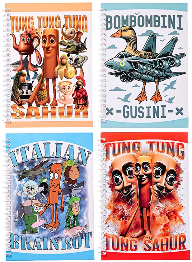 Märkmik - Itaalia meemid, 60 lehte, jooneline, valikus