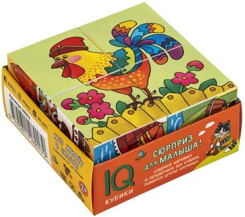 Smart cubes in a little tray. 4 pieces. Who lives in the fairy tale