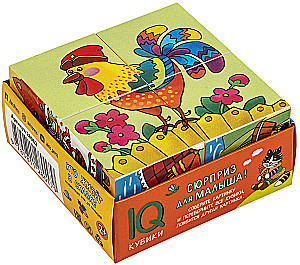 Smart cubes in a little tray. 4 pieces. Who lives in the fairy tale