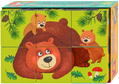 Smart Cubes in a Tray. 6 Pieces. Forest Dwellers