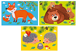 Smart Cubes in a Tray. 6 Pieces. Forest Dwellers