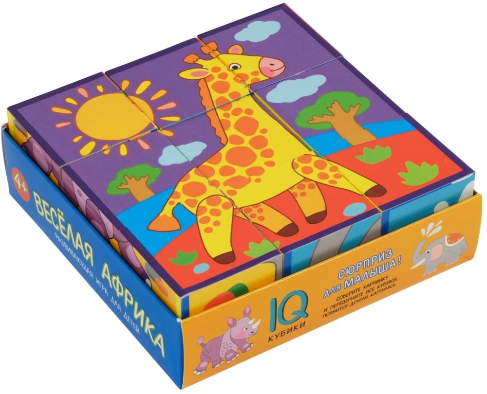 Smart Cubes in a Tray. 9 pieces. Fun Africa