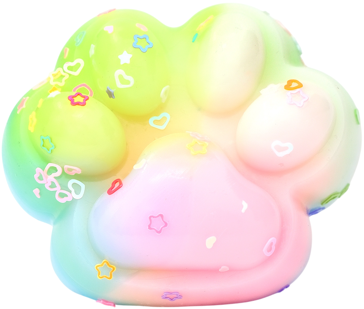 Slaidianti streso žaislas - Vaivorykštės letena