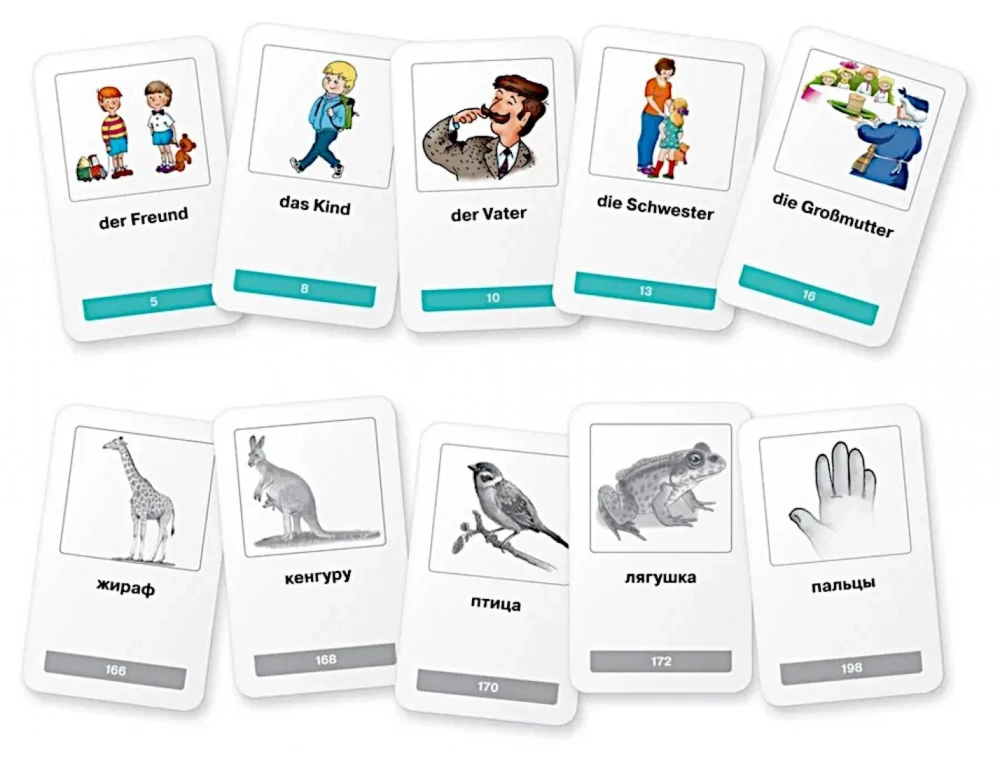 Тематические карточки. Мои первые немецкие слова. 333 карточки для запоминания