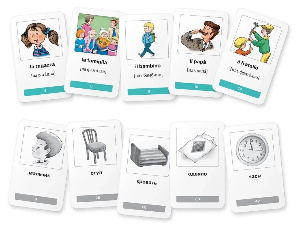 Meine ersten italienischen Wörter. 333 Kärtchen zum Auswendiglernen