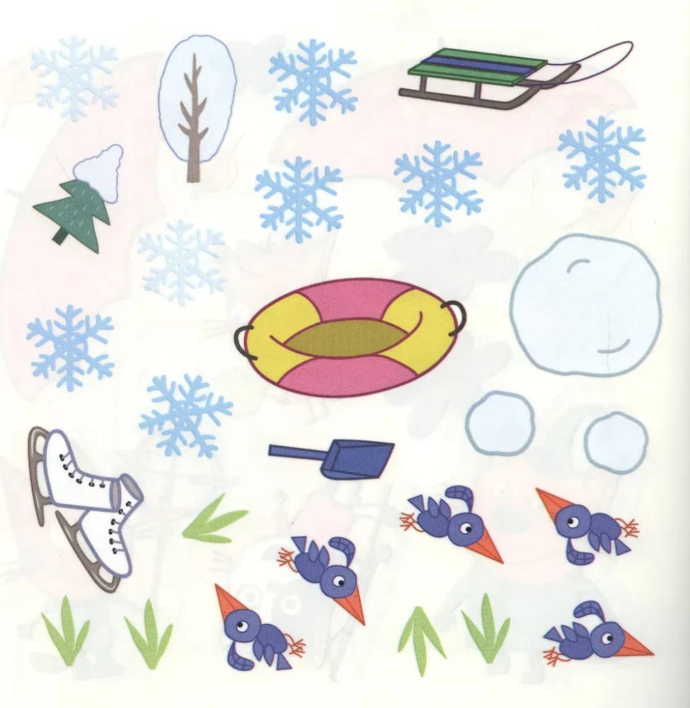 Drei Katzen. Jahreszeiten