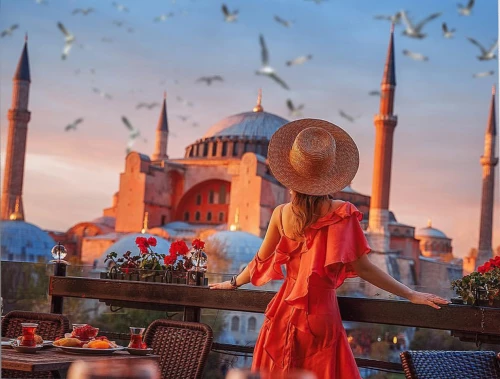 Malerei nach Zahlen 40x50 - Istanbul. Hagia Sophia