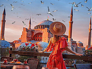 Malerei nach Zahlen 40x50 - Istanbul. Hagia Sophia