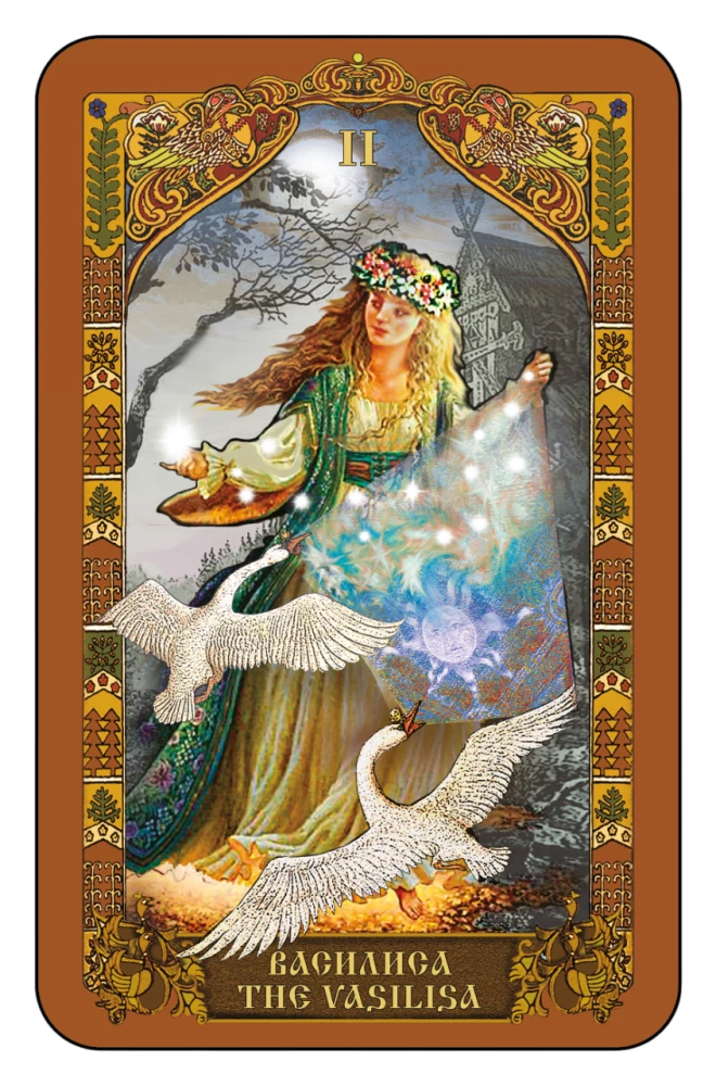 Rusiškų pasakų tarot (kortų rinkinys su instrukcijų knyga)
