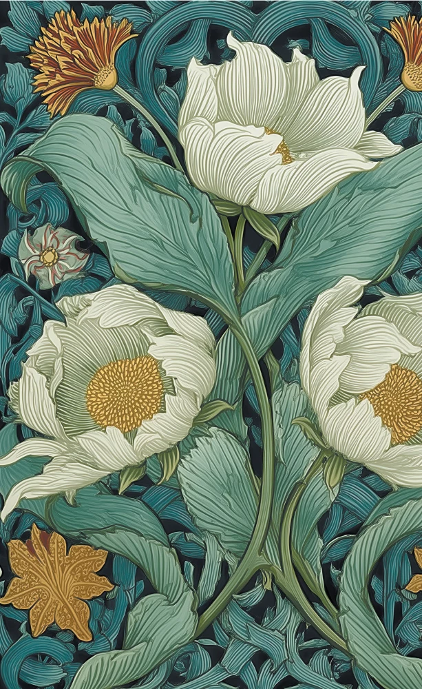 Блокнот Flora Design (белые и розовые цветы)