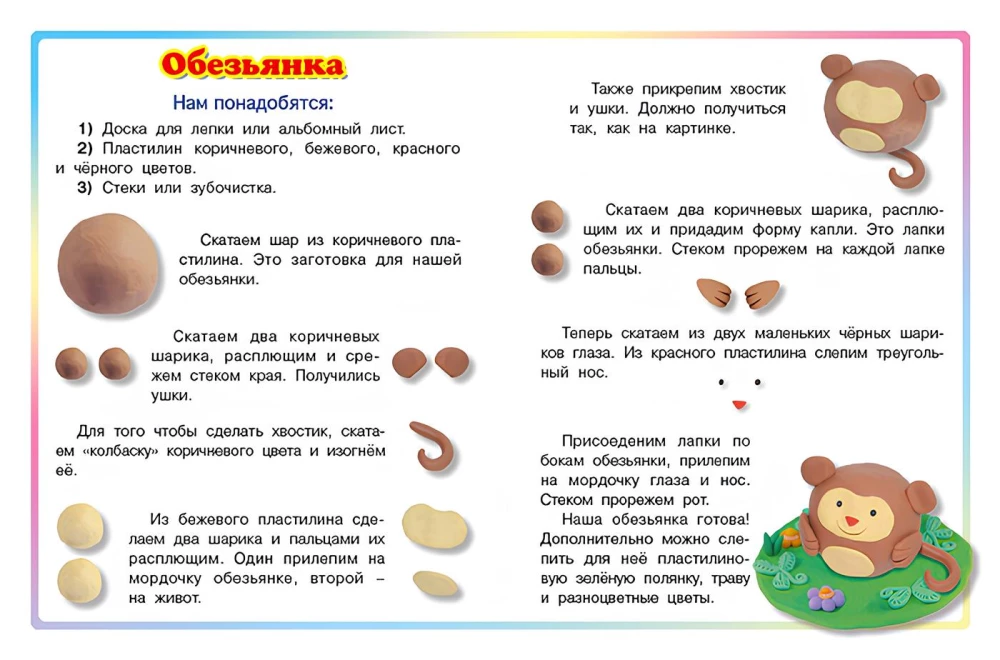 Kätzchen. Wir modellieren mit Knetmasse