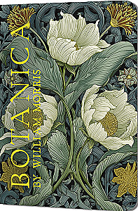 Блокнот Botanica (белые цветы на голубом фоне)