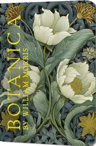 Блокнот Botanica (белые и розовые цветы на голубом фоне)