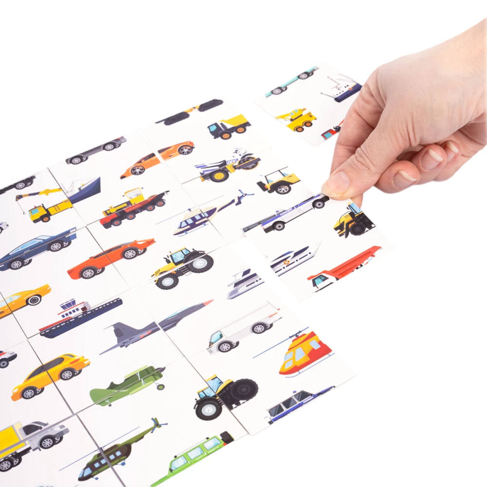 Galda spēle - Šurum-Burum. Atrodi pusīti (transports)