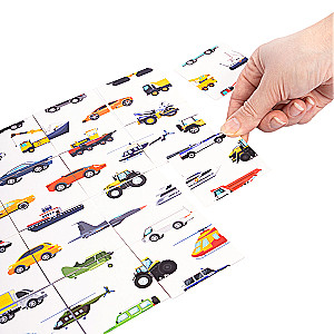 Galda spēle - Šurum-Burum. Atrodi pusīti (transports)