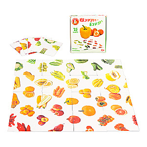 Gra planszowa - Szurum-Burum. Znajdź połowę (warzywa, owoce)