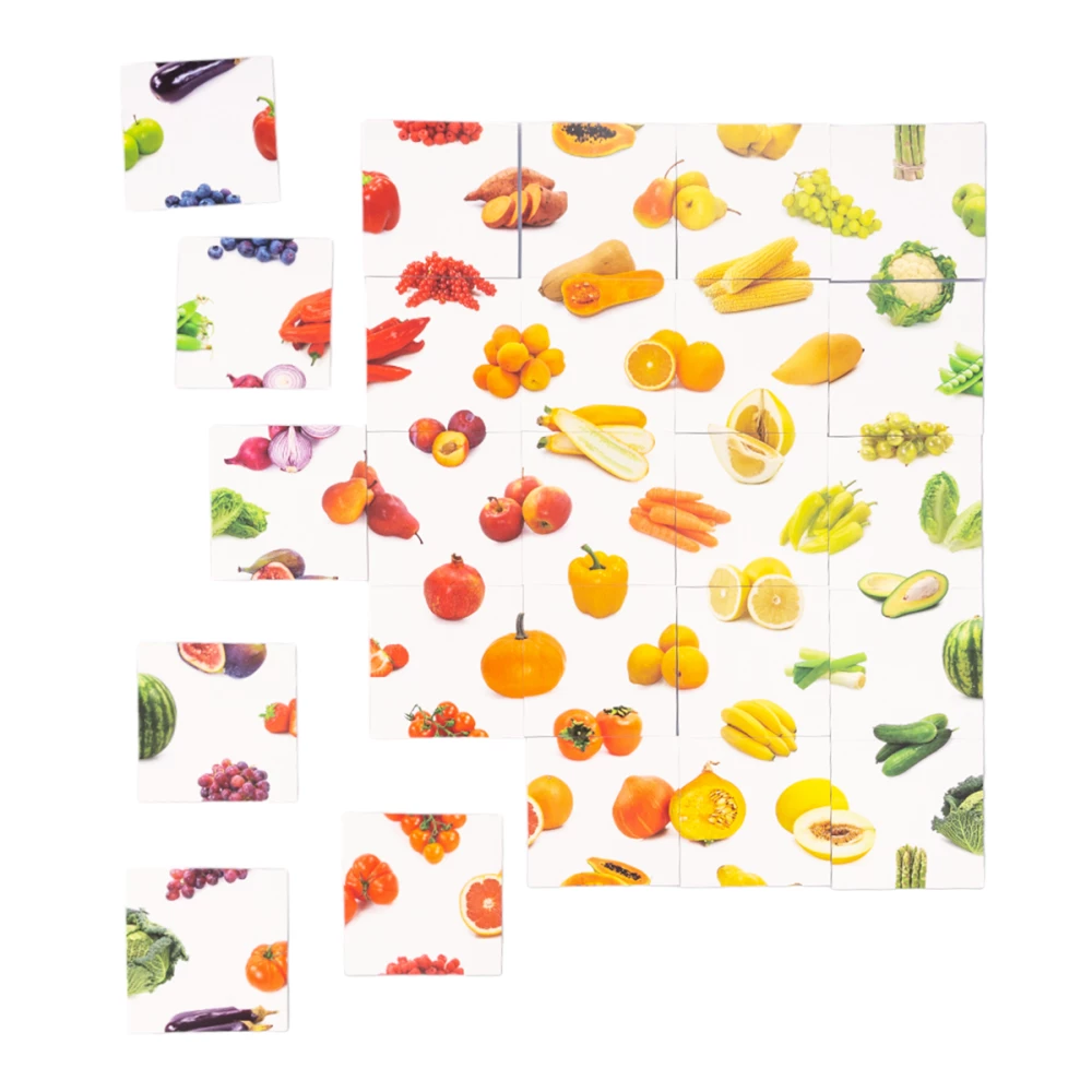 Gra planszowa - Szurum-Burum. Znajdź połowę (warzywa, owoce)