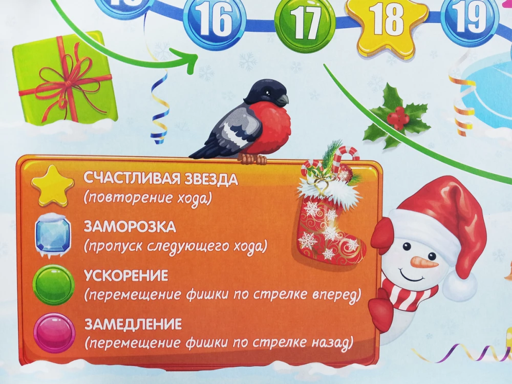 Настольная игра-ходилка - Новогодние приключения