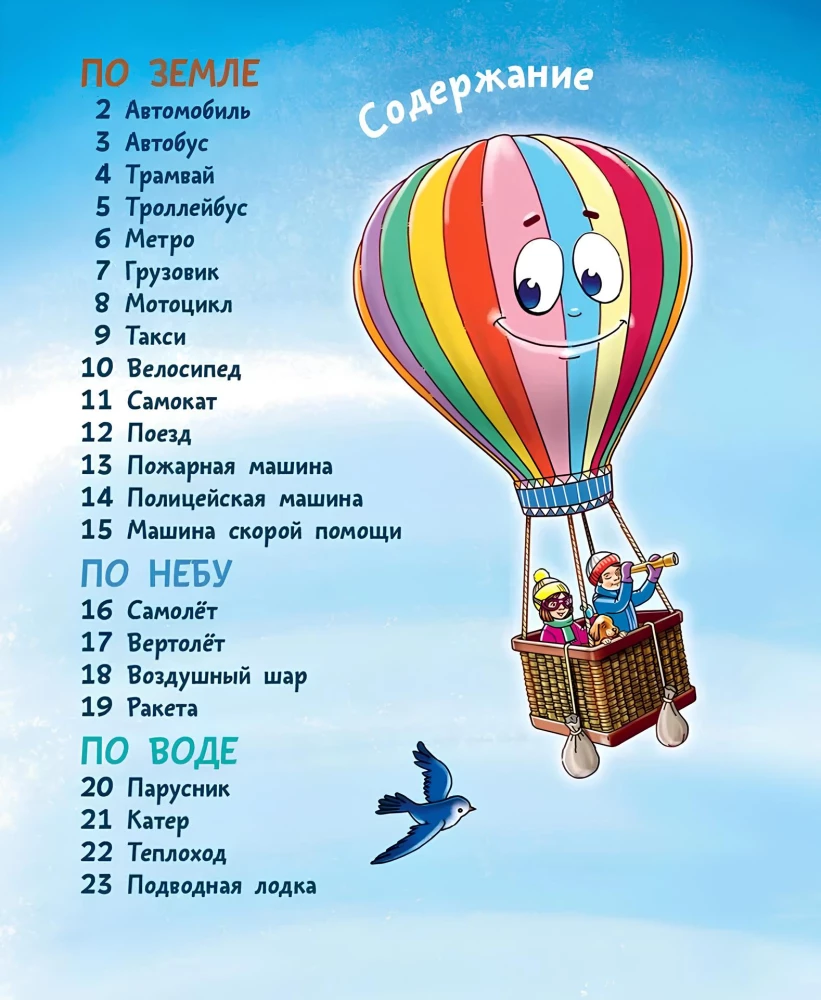 Auf dem Land, in der Luft, im Wasser. So unterschiedliche Verkehrsmittel!