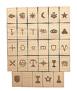 Witch Runes (Set of Wooden Witch Runes for Divination Made of Beech)