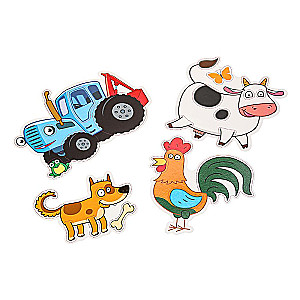 Soft Applique. Blue Tractor