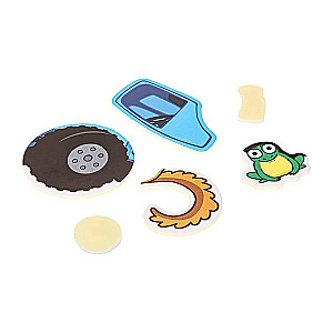 Soft Applique. Blue Tractor