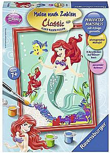 Картина по номерам 24х18 см - Русалочка