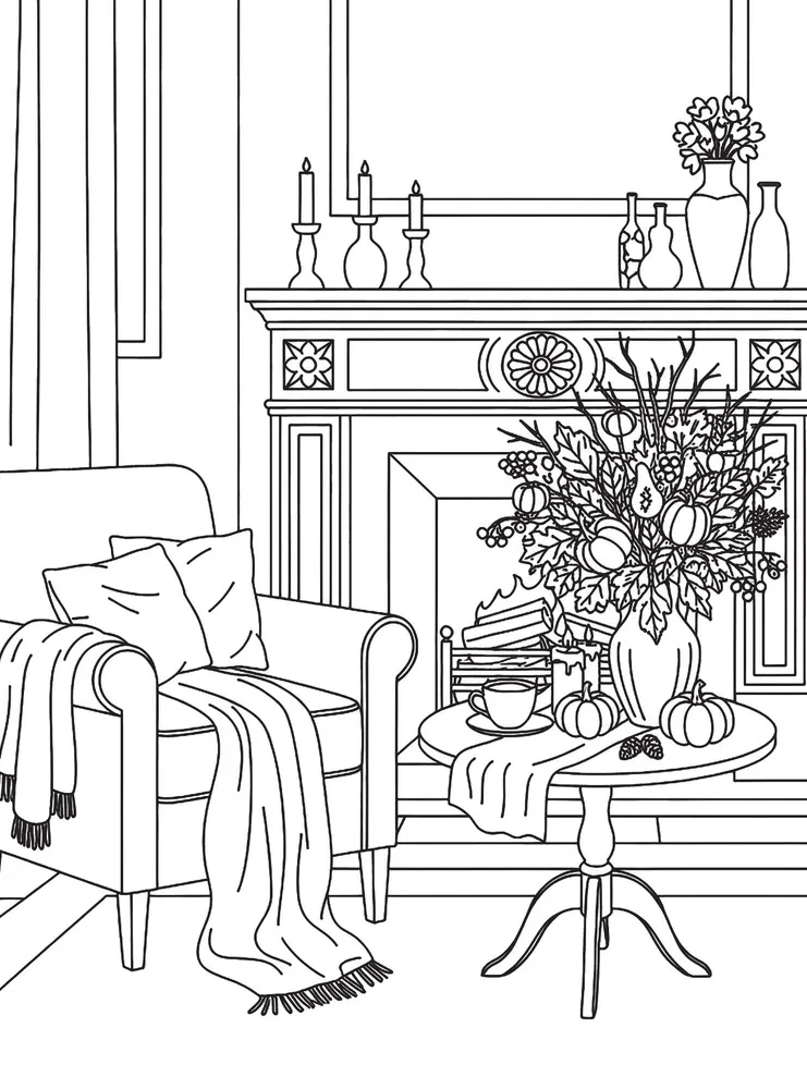 Hygge with Ase Lavrinovich. Anti-Stress Coloring Book