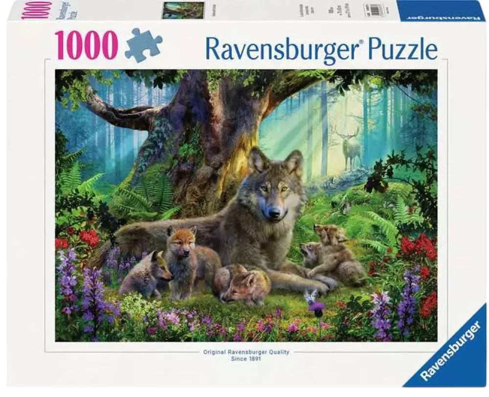 Puzle 1000 - Vilki mežā