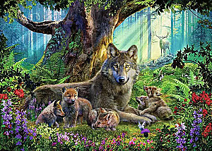 Puzle 1000 - Vilki mežā