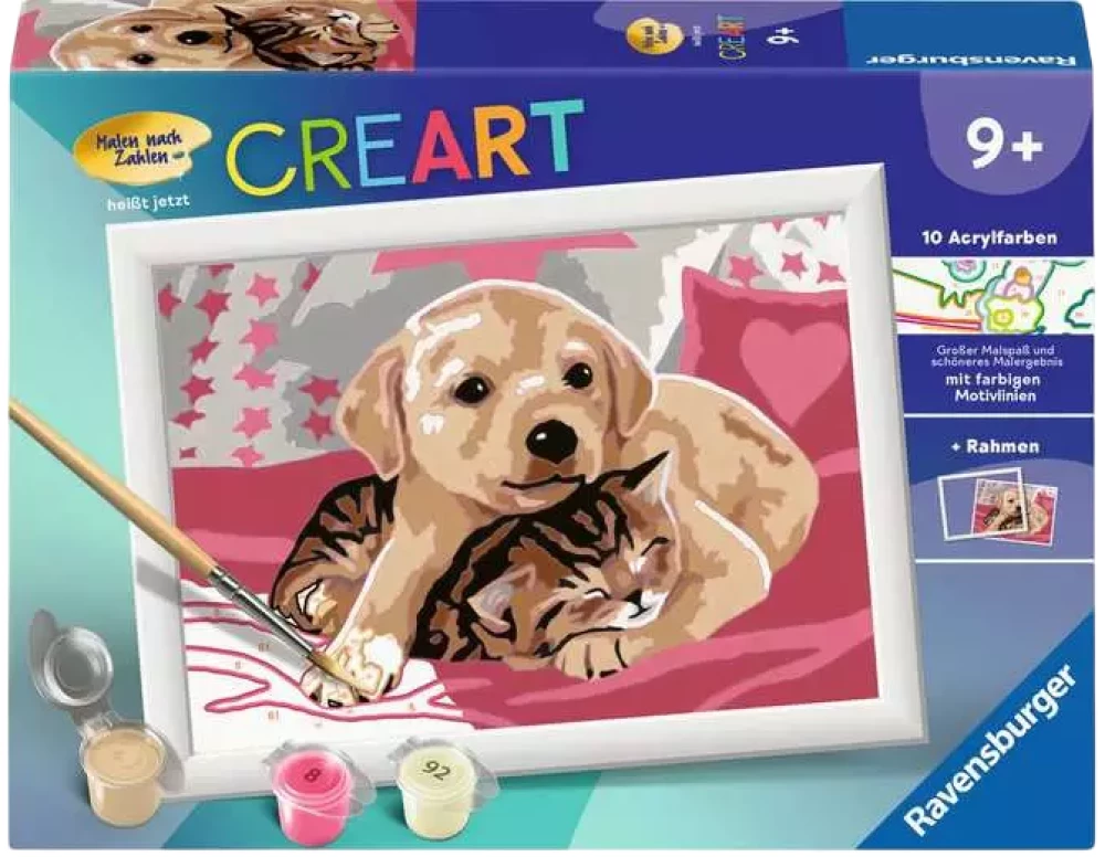 Картина по номерам 18х13 см - Beste Freunde