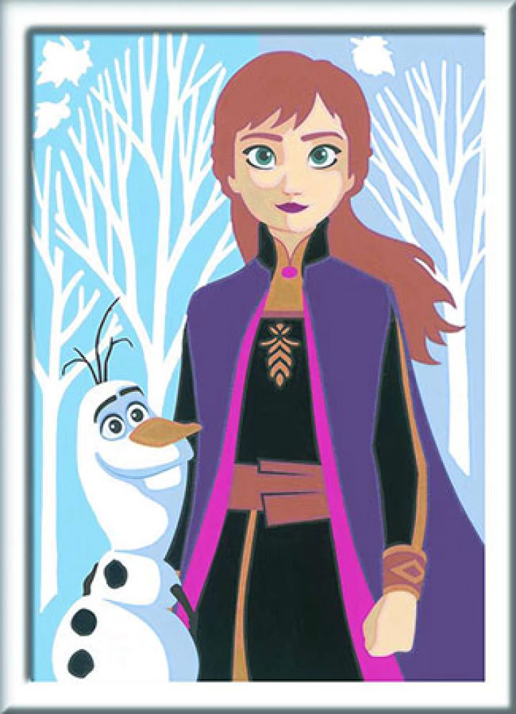 Bild nach Zahlen - Anna und Olaf