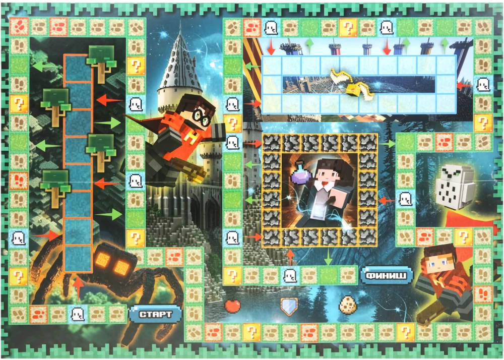 Настольная игра - Школа чародейства. По мотивам Мinecraft