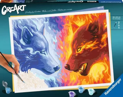 Картина по номерам 40х30 см - Fire & Ice