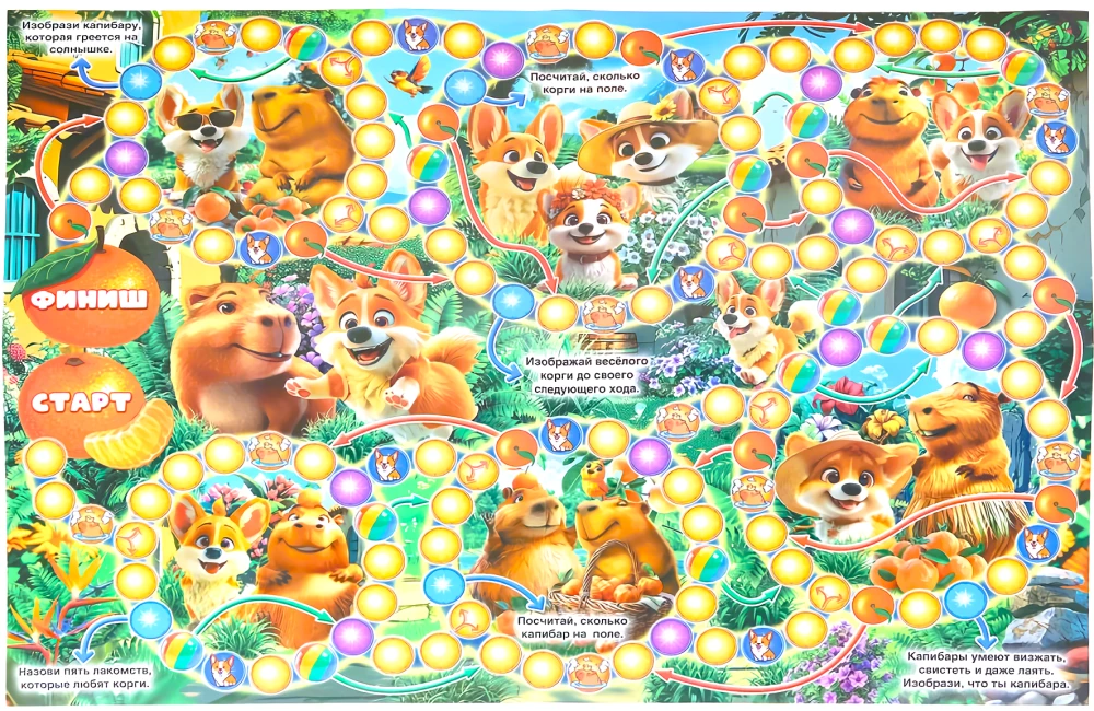 Gra planszowa - Corgi i mili przyjaciele