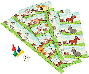 Gra planszowa - Niebieski traktor. Wesoła farm