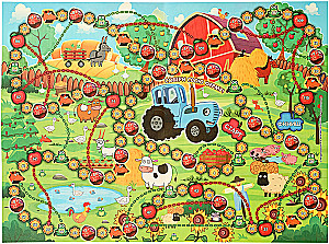 Gra planszowa - Niebieski traktor. Wesoła farm
