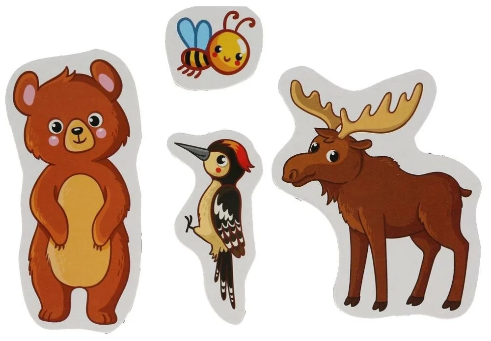 Educational Game - Forest Animals. On Magnets
