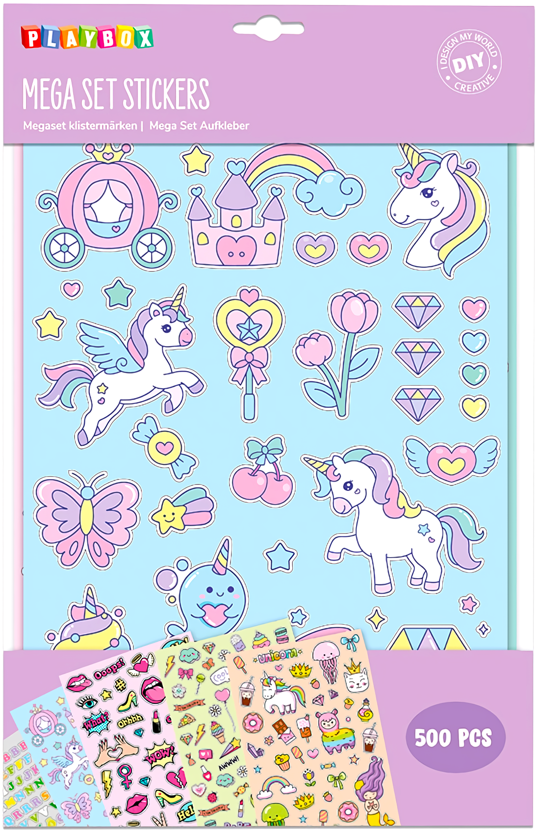Sticker-Set - Einhorn